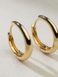 18K Yellow Gold Hoop Earrings