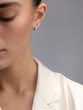 18 Karat Rose Gold Hoop Earrings with Brilliant Diamonds